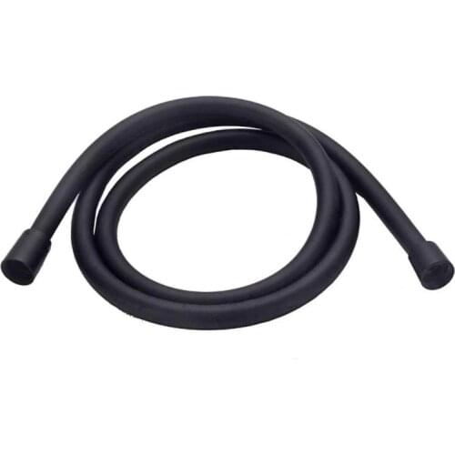1.5m Flexible Matte Black PVC Shower Hose Bathroom Explosion-proof Pipe Home Bathroom Pipes & Fittings