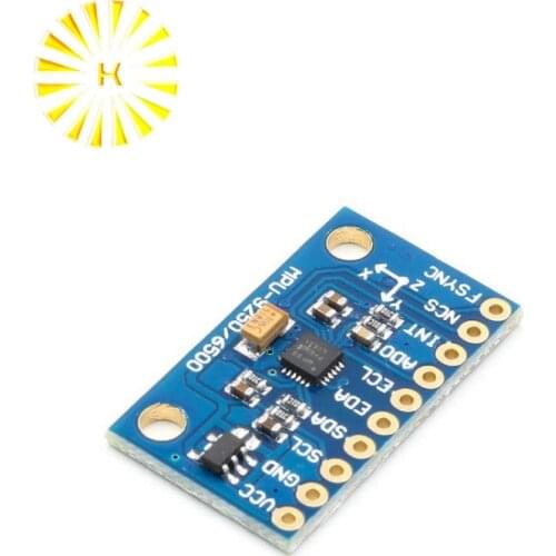 IIC I2C SPI MPU6500 MPU-6500 6-Axis Gyroscope Accelerometer Sensor Module Replace MPU6050 For Arduino With Pins GY-6500