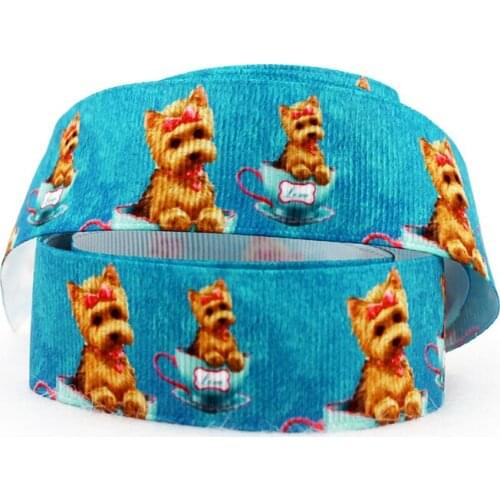 IuBuFiGo 10 Yards 7/8" 22mm New style Printed Grosgrain ribbon With Santa ribbon For DIY And Decoration tape 1763