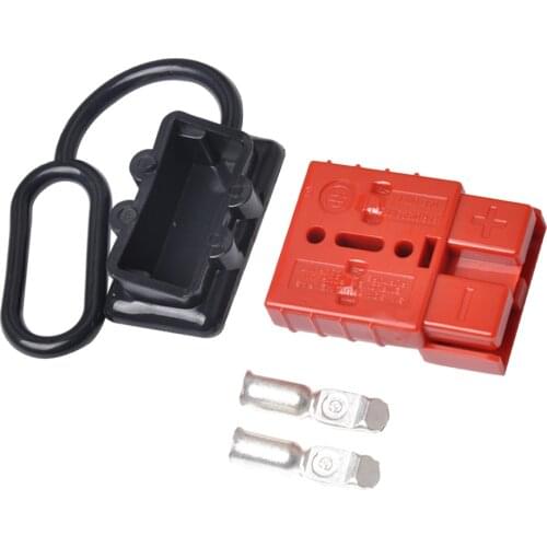 50A 600V Battery Cable Quick Connect Wire Harness Plug Disconnect Recovery Winch Connector Kit 12-24V DC