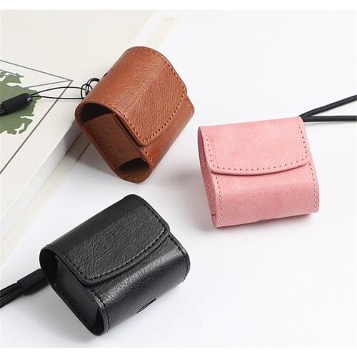 Leather Protective Case for Samsung Galaxy Buds Live / Buds Pro Wireless Earphones All-inclusive Headset Storage Bag
