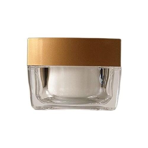 50G square shape acrylic jar pot tin bottle,cream jar for night cream/eye cream/gel/essnce/moisturizer/plastic jar packing