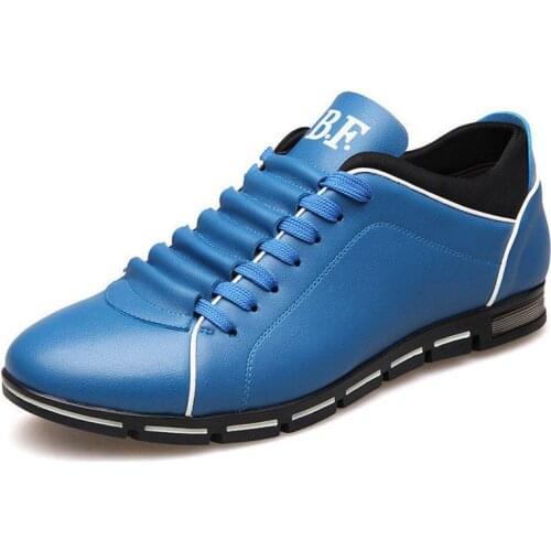 New Style Autumn 2020 England Mens Trend Of Mens Shoes Casual Shoes Leather Shoes Breathable Four Male Big Size 38-48