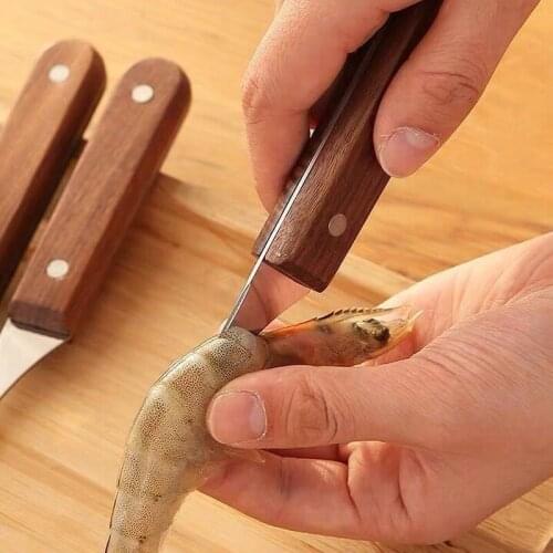 Stainless Steel Shrimp Line Remove Lobster Fish Cleaning Shrimp Intestines Seafood Kitchen Tools Open Shrimp Back Cutting Knife