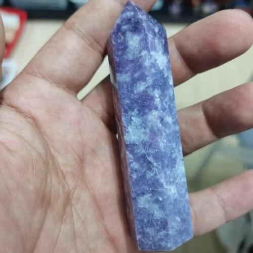 1pcs Natural Purple Mica Point Ziyun Mother Wands Pillars Mineral Specimens For Home Decor