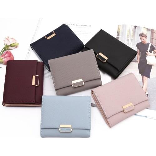 Luxury Wallet Female Leather Women Leather Purse Plaid Wallet Ladies Hot Change Card Holder Coin Small Purses For Girls