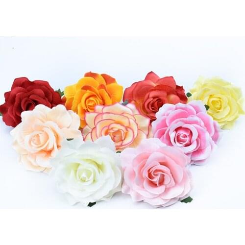 Silk roses flower wall Wedding arch home decoration christmas wreath diy brooch bridal accessories clearance artificial flowers