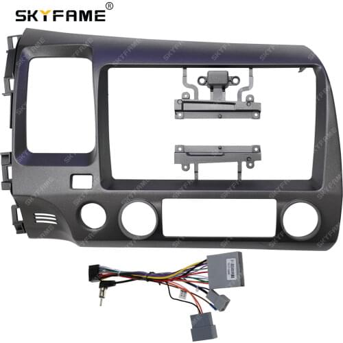 SKYFAME Car Frame Fascia Cable For HONDA CIVIC 2006-2011 Android Big Screen Audio Dash Panel Frame fascia