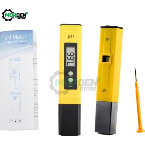 PH Tester Accuracy 0.1 Digital PH Meter Tester for Water Food Aquarium Pool Hydroponics Pocket Size PH Tester Large LCD Display
