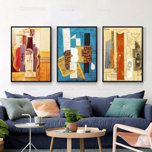 Vintage Abstract Europe Canvas Painting Wall Art Pictures Gallery Posters and Prints Interior Poster for Living Room Home Decor