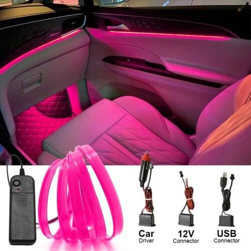 3V Waterproof Led Neon Wire Rainbow Colorful RGB El Flexible Sign Light Room Party Wedding Xmas Gift Car DecorLED Strip Lights