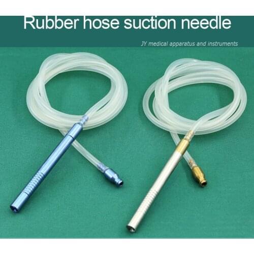 Titanium alloy stainless steel suction pumping handle rubber hose suction needle converter Fat graft needle handle