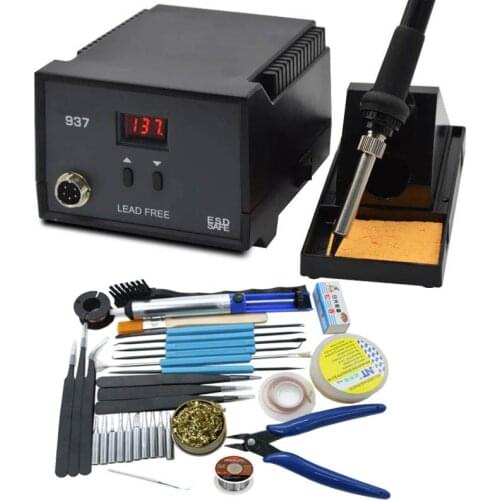 High quality 110V/220V 600W 937 LED Digital Constant Temperature Antistatic Soldering Station Solder Iron Heat resistant