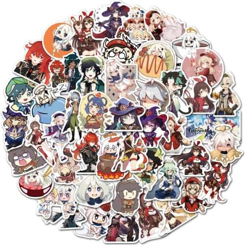 10/30/50PCS Anime Genshin Impact Game Stickers Graffiti Decal Motorcycle Guitar Laptop Car Skateboard Bike Toy Cartoon Sticker