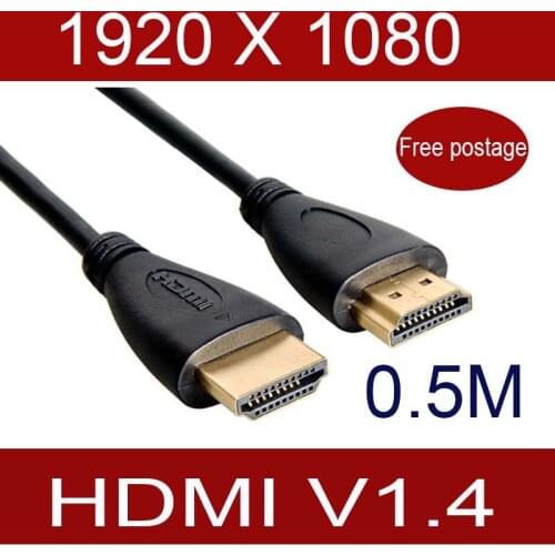 10pcs 50CM HDMI Cable Short HDMI Lead v1.4 3D Video Cable for Switch Splitter