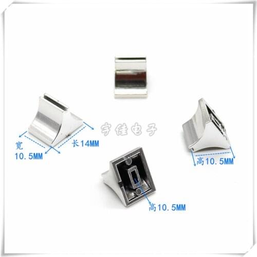 10 Piece Sound card volume push key cap mixer fader cap silver plated push rod cap aperture 4MM DJ disc player