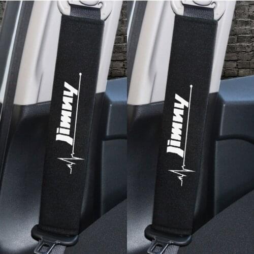 2 peice/set Cotton Seat Belt Cover Shoulder Pad Car Seatbelt cover for Suzuki Jimny 2019 car styling Accessories Cover