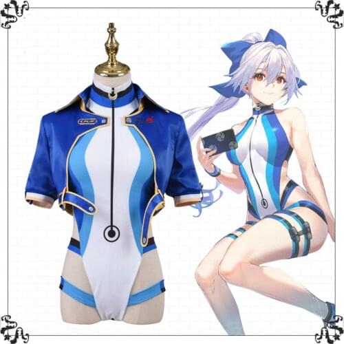 2020 Fate/Grand Order Tomoe Gozen Archer Inferno Cosplay Costumes Women Swimwear Outfits Halloween Carnival Suit Bikini Swimsuit