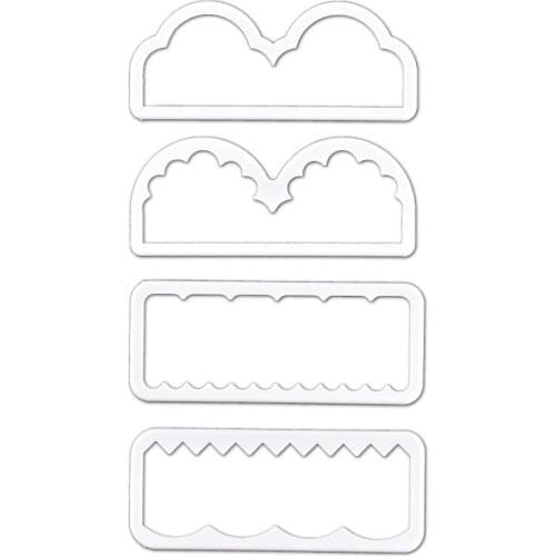 4pcs Grain Plastic Cake Molds Mould Fondant Tools Biscuit Cookie Cutter Cake Decorating Wedding Birthday Baking Cake Accessories