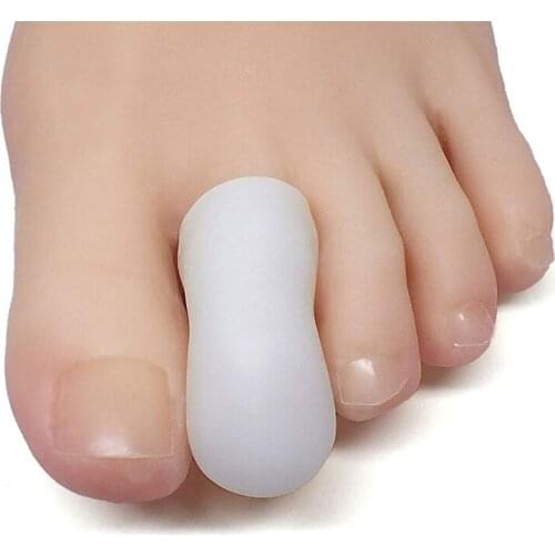 6 Pack Gel Toe Cap and Protector - Cushions and Protects to Provide Relief from Missing or Ingrown Toenails, Corns, Blisters