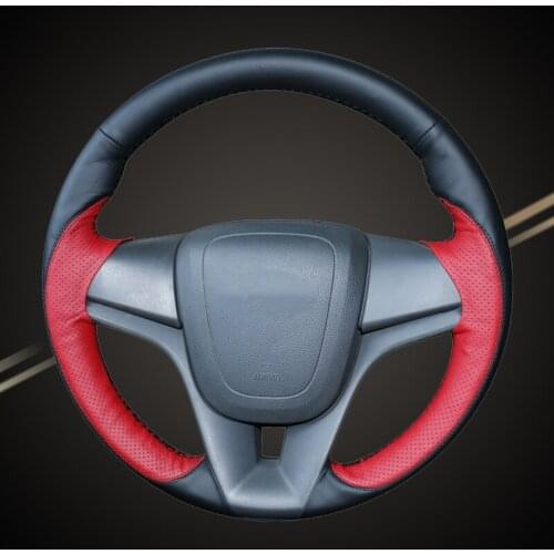 Car Braid On The Steering Wheel Cover for Chevrolet Cruze 2009-2014 Aveo 2011-2014 Orlando 2010 Auto Covers Interior Car-styling