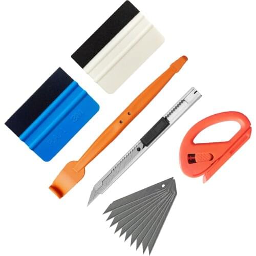 Car Magnet Squeegee Auto Accessories Set Sticker Film Cutter Vinyl Carbon Fiber Wrapping Window Tint Tools K123