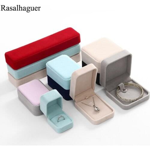 Surprise Price Velvet 12/6/6/4pcs/Dozne Necklace Jewellery Box Organizer Wholesale Rings Earrings Bracelet Jewelry Package Box