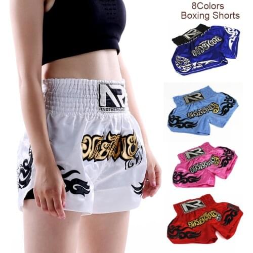 Muay Thai Boxing Shorts for Mens Womens Kids Teenagers Kickboxing Fighting MMA Trunks Sanda Grappling Bjj Sports Short Pants