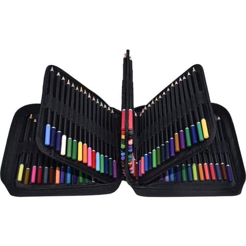 Colouring Pencils Set of 120 Colors with Zipper Case for Artist Beginner, Numbered Pencil for Professional Drawing