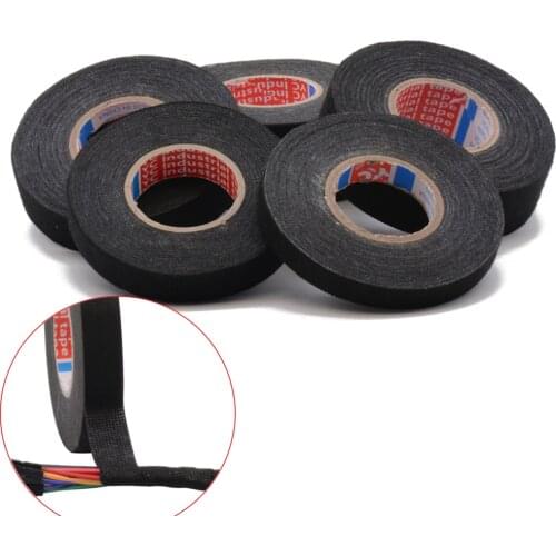 Adhesive Cloth Tape for Cable Harness Wiring Wiring Harness Fabric loom Tape Electrical Tape Width 9/15/19/25/32MM Length 15M