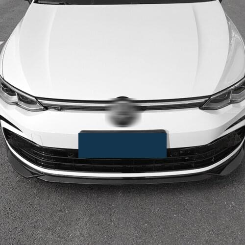 Front Bumper Spoiler Body Kit For Volkswagen Golf MK8 Rline Carbon Surface Protector Plate Lip Splitter Decorative Shovel