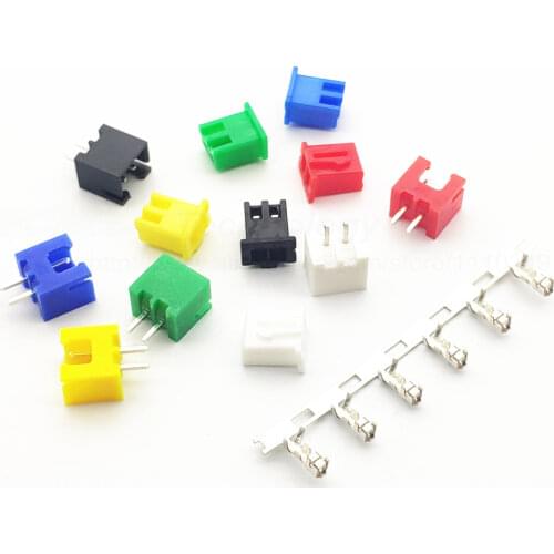 10set/lot XH2.54 - 2p 2.54 mm connector 10 pcs female housing + 10pcs male header + 20pcs terminal 6 color 2.54mm 2pin
