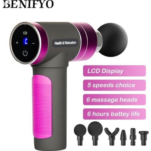 Deep Tissue Muscle Massage Gun Relaxation Slimming Shaping Pain Relief Massager Vibration Fascial Gun For Male Female USB Charge