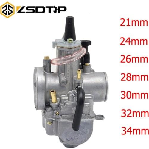 ZSDTRP Modified 21 24 26 28 30 32 34mm 2T Engine PWK Carburetor Carburador For 90cc-250cc Off-Road Scooter ATV UTV