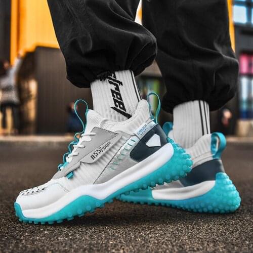 Fashion Mens Running Shoes Breathable Sneakers High Quality No-slip Jogging Shoes Outdoor Hard-wearing Comfortable Sports Shoes