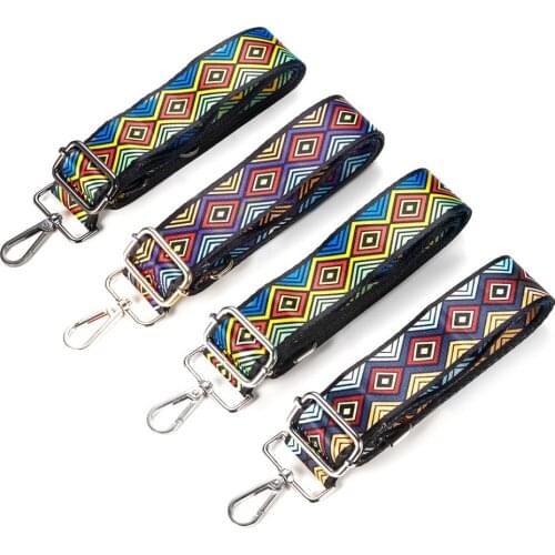 Nylon New Lady DIY Bag Strap Shoulder Bag Hanger Color Belt Bag with Decorative Accessories Adjustable and Detachable Wide Belt