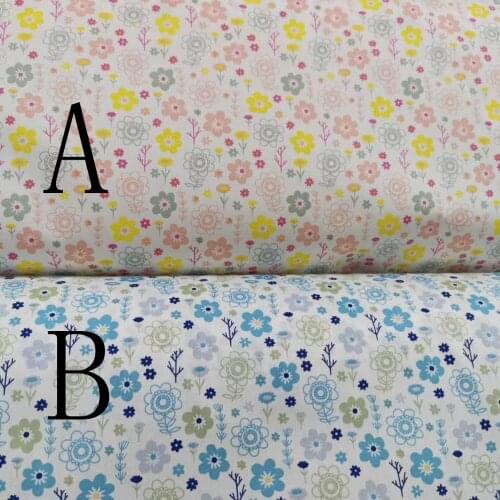 New 160cm Purple Big Floral Fabric 100% White cottonFabric Flower Textile Clothing for Patchwork Fabric tecidos 5 meters