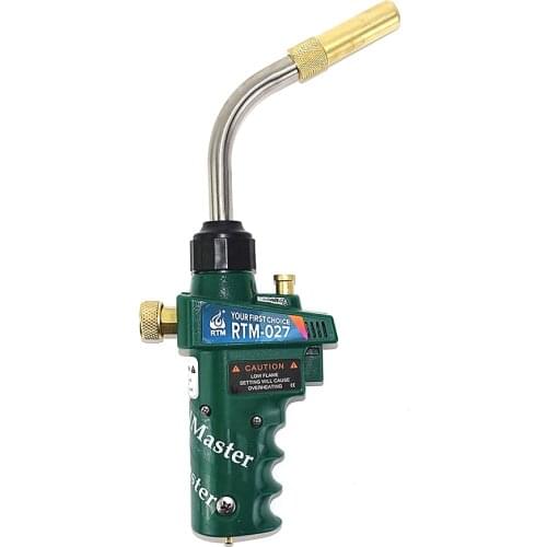 Professional Mapp Torch Piezo Ignition Gas Flame Brazing Tool 1.5m Hose CGA600 BBQ Heating Quenching HVAC Plumbing Welding Torch