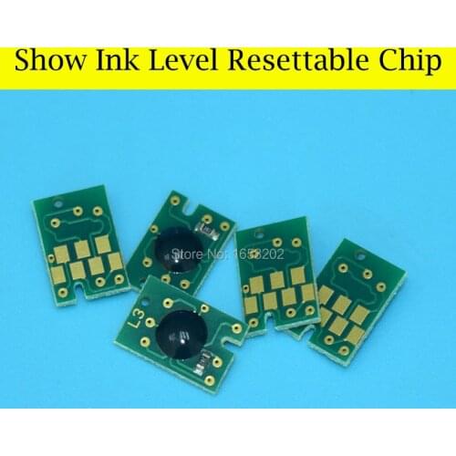 1 PC Chip Reseter With 8 PC Show Ink Level Resettable Cartridge Chip For Epson 7880 9880 Printer Ink Cartridge