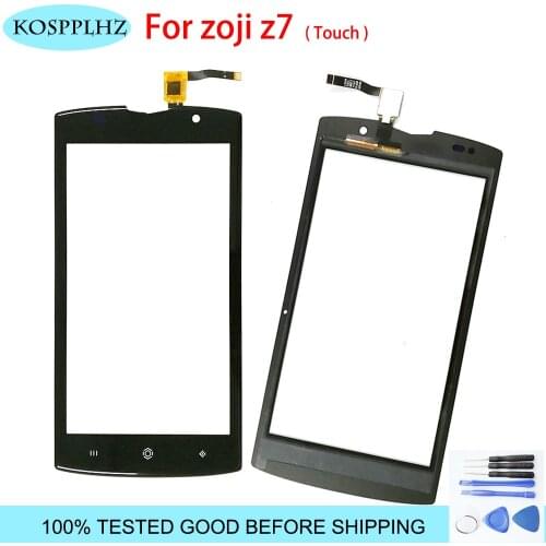 5.0 inch For Homtom Zoji Z7 Touch Screen Glass Panel Touch Screen For Zoji Z 7 Front Digitizer Sensor Lens+Adhesive+Tools