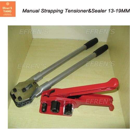 Discount--SD330 Manual Plastic Polyester PET Hand Strapping Tool(Strapping Tensioner +Strapping Sealer)For 13-19mm PP PET strap