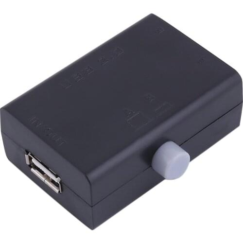 USB Sharing Share Switch Box Hub 2 Ports PC Computer Scanner Printer Manual Hot Promotion Wholesale