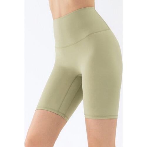 NCLAGEN Sports Short Women Naked-feel Fabric NO Front Seam High Waist Yoga bottoms Fitness Joggers GYM Running Bermuda Shorts