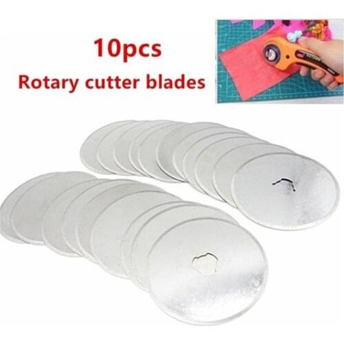 45MM/28MM Steel Circular Rotary Cutter Refill Blades Patchwork Fabric Leather Craft Sewing Quilting Fits Cutters 10PCS