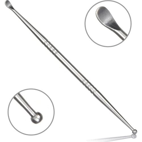 12cm Steel Ear Pick Acupuncture Point Probe Auricular Pen Beauty Ear Reflex Massage Needle Detection Picking Tool Spot