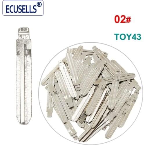 50PCS, 10PCS, Universal Auto Car Remotes Flip Blade 02# for KD Remote, NO.02 Toy43FH Uncut Blade