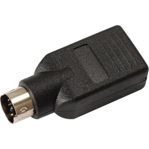 USB to PS2 PS/2 Port Adapter Converter for Mouse Mice Keyboard PC Black