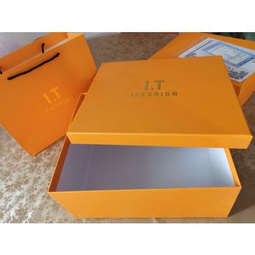 Top Quality Gift Orange Gift Box Packaging For Handbag( box is not sold separately, Must be purchased together with handbag)
