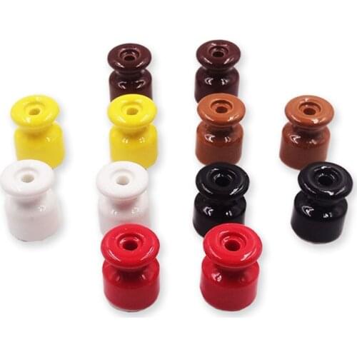 High Quality Wall Wiring Ceramic Insulators Wire Connector Terminals High Frequency Electric Porcelain Insulator with Screws