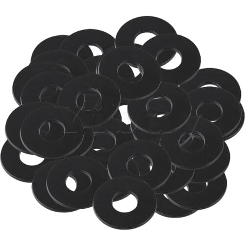 Yibuy 100 x Black Toggle Switch Washer Rhythm Treble Ring Plate for Electric Guitar